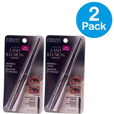 Physicians Formula Eye Booster Lash Illusion Mascara Ultra Black 0.28 oz 2 Pack