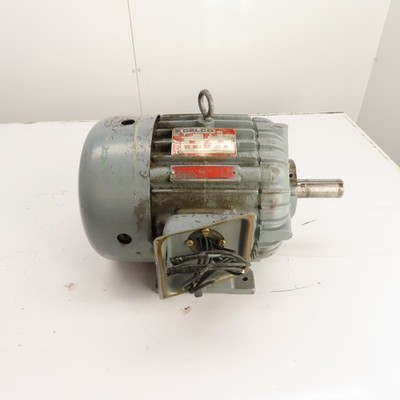 Delco R4121 7.5HP AC Elektrischer Motor 230/460V 3Ph 3520RPM 213T Rahmen Tested