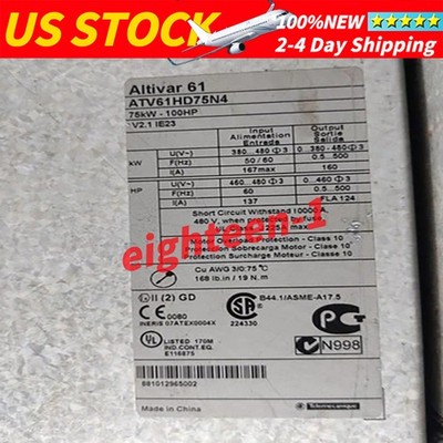 Altivar61 ATV61HD75N4 Schneider Frequency Converter For Automation