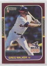1987 Donruss Opening Day Box Set Greg Walker #233 0f3j