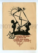 522851 Germany 1945 gnomes elves holding an cover SILHOUETTE by Georg PLISCHKE