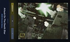 Marketplace image: Attack On Death Star 1cc Superfractor 1/1 Star Wars Card Trader Galaxy Chrome