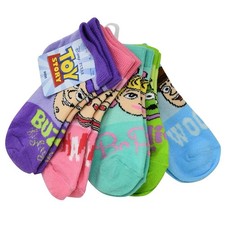 5 Pairs Disney Toy Story Buzz Lightyear Woody Kids Socks 5-6.5, Shoe Size: 4-7.5