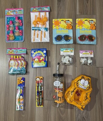 Vtg 70s 80s 90s Garfield bundle Jim Davis Party Favors Collectables Lot Of 12