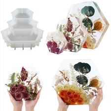 Hexagon Silicone Mold Polymer Clay DIY Handmade Home Decor Soap Candle Making