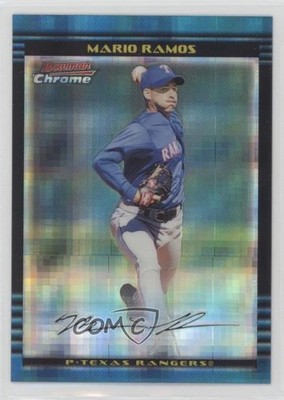 2002 Bowman Chrome X-Fractor 84/250 Mario Ramos #373 Rookie RC qw7