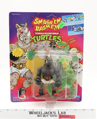 #ad #ad Power Punchin#x27; Rocksteady Teenage Mutant Ninja Turtles TMNT 1992 Playmates NEW $100.00