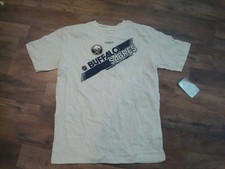 BUFFALO SABRES WHITE  sz XL SHIRT DEADSTOCK VINTAGE TT2