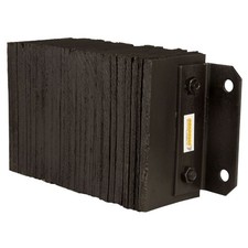 Rubber 6" Deep Horizontal Laminated Dock Bumper - 10" H x 18" W