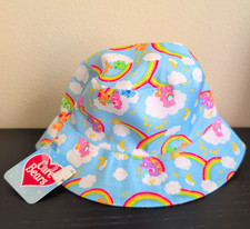 Care Bears Girls Bucket Hat Rainbow Print NEW