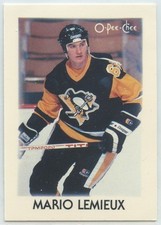 1987-88 O-PEE-CHEE MINIS #23 MARIO LEMIEUX HOF PITTSBURGH PENGUINS RAW TL-9034
