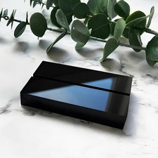 Black Acrylic Stand 10 Pack 3 Inch Table Sign Holders 3mm Slot Place Card Base