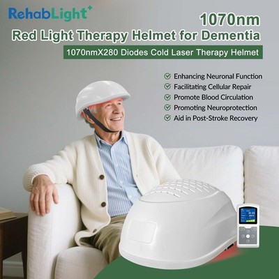 Cold Laser Therapy for Alzheimer Parkinson 1070nm Photobiomodulat Helmet Home