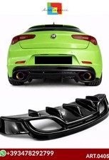 0405 🔥 Diffusor Hinten Geeignet für Alfa Romeo Giulietta Schwarz Glänzend 🔥