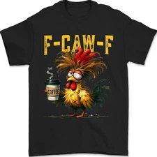 Funny F-Caw-F Chicken T-Shirt, FCAWF Chicken Women's Men's Humor Cotton T-shirt
