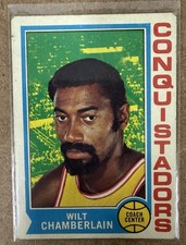 1974-75 Topps Basketball #250 Wilt Chamberlain HOF VG/EX San Diego Conquistadors