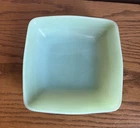 VTG 1950s Anchor Hocking CHARM Jade-ite Jadeite 6 Inch Square Soup Cereal Bowl
