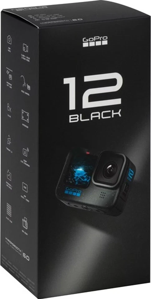 GoPro HERO12 Black Action-Cam mit Touchscreen Bluetooth WLAN -OVP- - Bild 2 von 4
