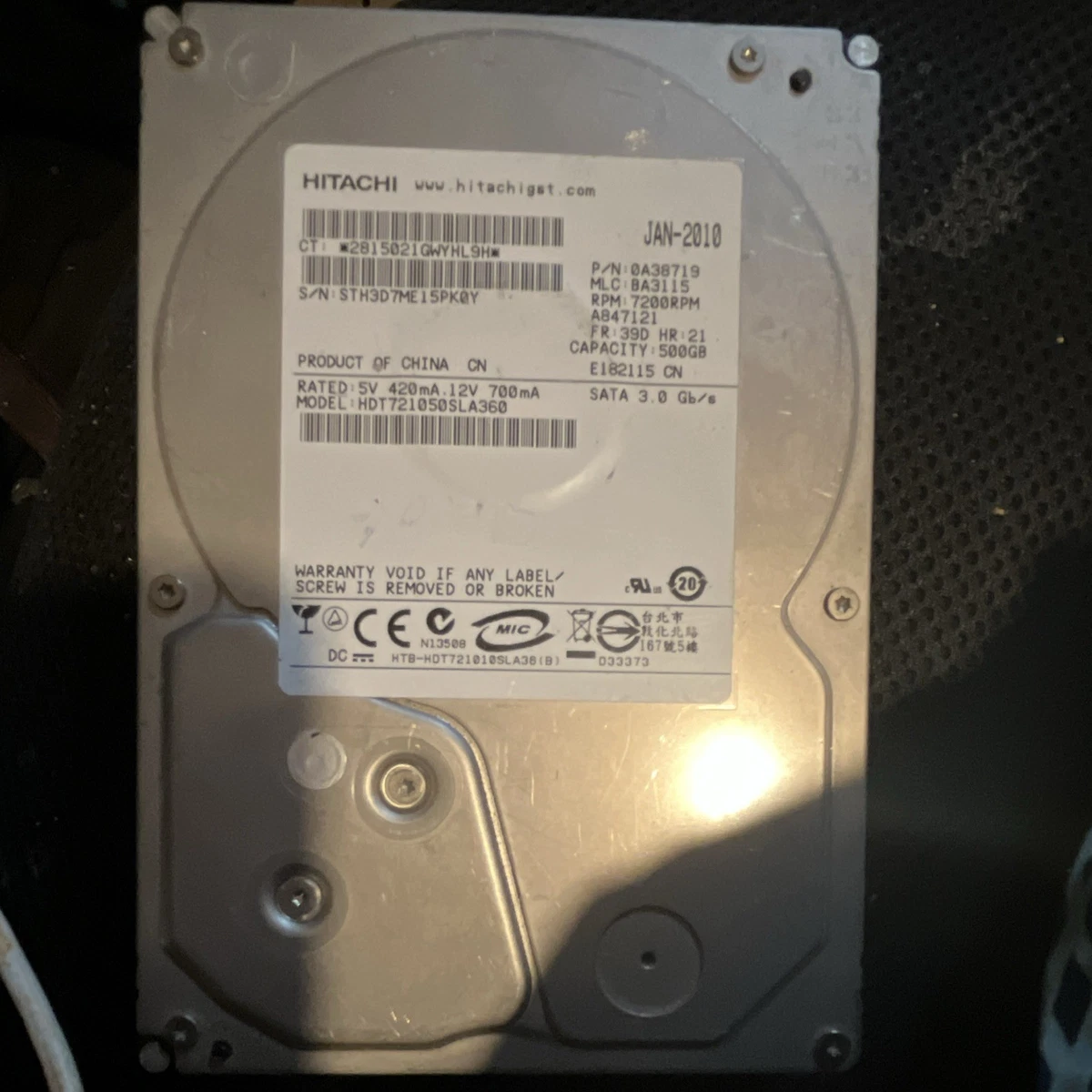 Hitachi 500 GB SATA III Internal Hard Disk Drives for sale | eBay