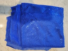 Royal Blue Confetti Sequin Costume Craft Clothing 3MM Fabric 4 Yards 39 Inches