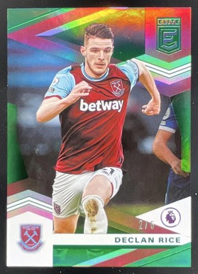 2020-21 Panini Chronicles Elite Premier League Green #28 Declan Rice /5