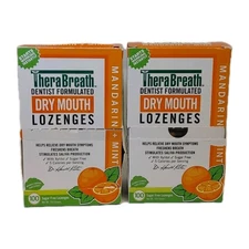 2- Thera Breath Dry Mouth Lozenges, 200 Total , 8/2026 Exp. 