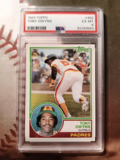1983 Topps Tony Gwynn ROOKIE #482 PSA EX-MT 6 Baseball Card- Mr. Padre HOF Legen