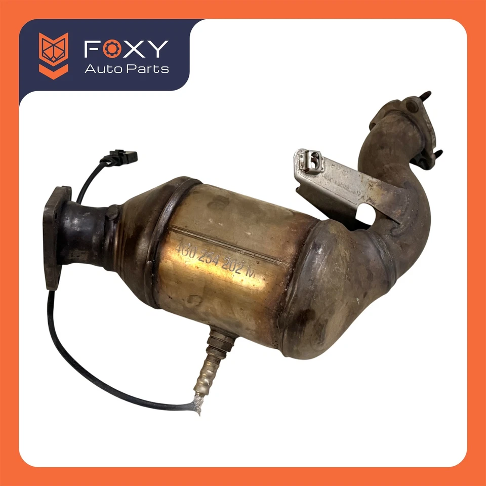 09-16 Audi S4 A6 A7 Q7 SQ5 3.0T Catalytic Converters Downpipes Exhaust Cats OEM - Image 2 of 4