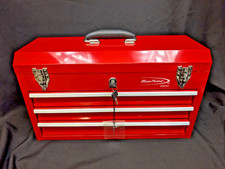 Krw183c Blue-point Heavy Duty Snap On Red Tool Box With 3 Drawers Obsolete