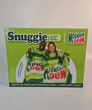 Mountain Dew Snuggie Super-Soft Fleece Blanket With Sleeves 71" x 54"