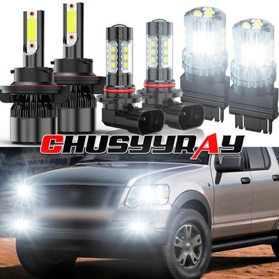 For Ford Explorer Sport Trac 07-08 LED Headlight+Fog light+Turn Signal Light