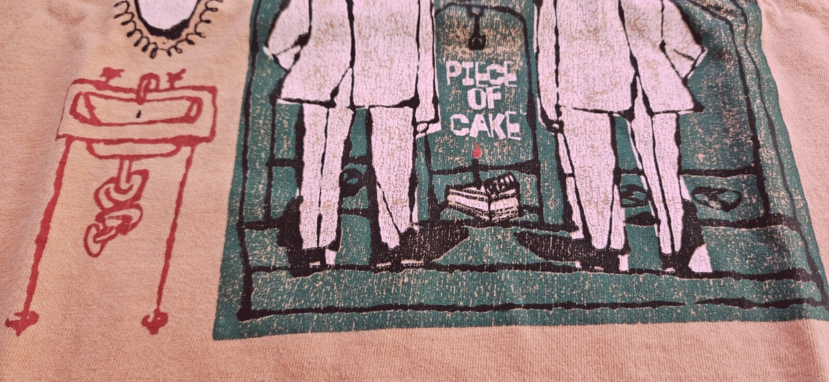 Vintage 90s Mudhoney Piece of Cake Band T Shirt XL Rare Orange