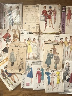 Lot 2 of 50 Vintage Sewing Patterns. 1950s 1960s 1970s