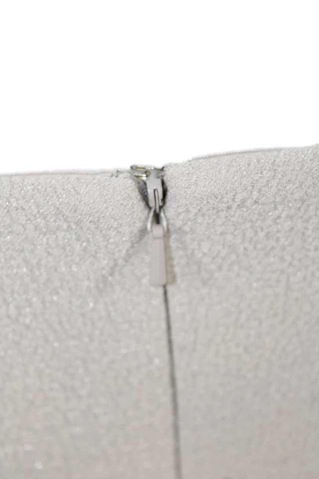 Badgley Mischka Women Sheath Dress Beige Sleeveless Long Size 26 - Image 4 of 4