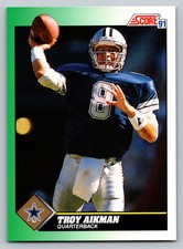 1991 Score #225 Troy Aikman