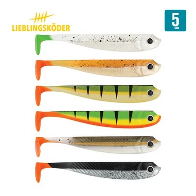 Lieblingsköder 5 cm Gummifische | 6x Gummiköder für Barsch, Zander & Hecht OVP