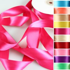 Satinband Geschenkband - breit & Doppelseitig Bastelband Dekoband Party - 25m