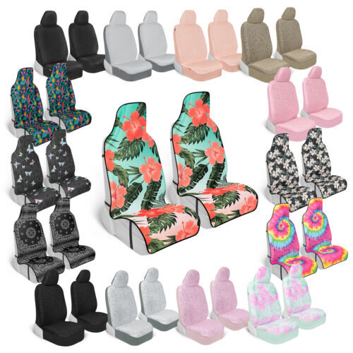 Car Seat Covers Art Pattern Design Multi-Material Colors for Auto SUV Truck Car - Picture 1 of 82