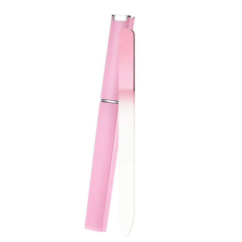 Glass Nail File With Case Set Crystal In Double Sided Manicure Pedicure Tool UK - Image 3 of 3