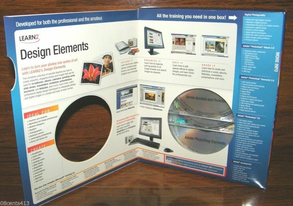 Learn 2 Digital Elements Design Suite (Windows CD-Rom) Full Version *NEW* - Image 2 of 4