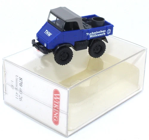 Wiking 870 40 26 MB Unimog U 411 THW OVP 1:87 #4