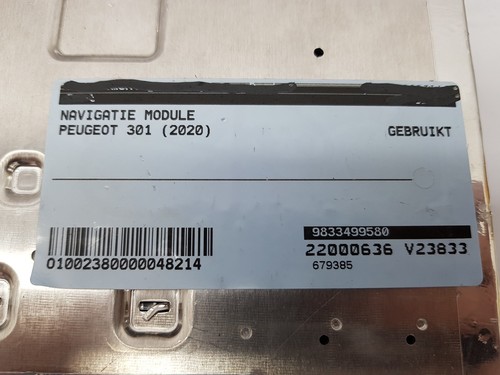 Navegación Citroen Peugeot 9833499580 7503900285 Bosch - Imagen 2 de 5