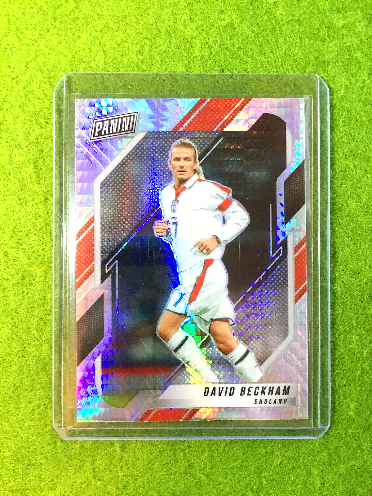 DAVID BECKHAM HYPER SILVER PRIZM CARD ENGLAND 2022 National 2021 VIP
