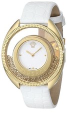 Versace Women's 86Q70D002 S001 Destiny Spirit Gold PVD Leather Band Watch 