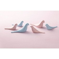 Leonardo Dekofigur Vogel All Aperto Tischdeko rosa oder hellblau farblich sort.