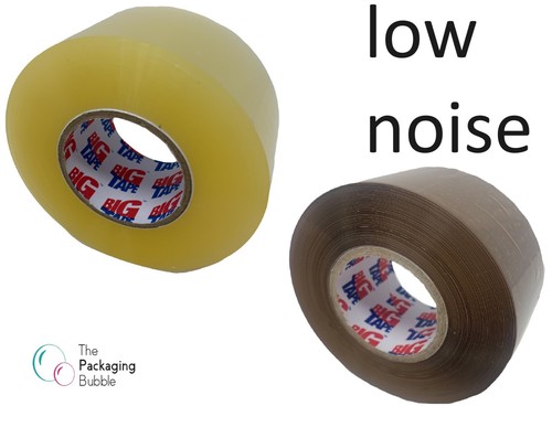 Big Tape Clear Brown Parcel Tape Packing Packaging Low Noise Long 48mmx150m - Afbeelding 1 van 23