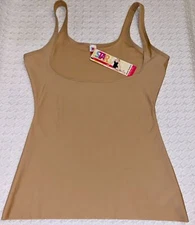 STAR POWER SPANX Award Thinners Med Control Nude Open Bust Tank NEW Womens Sz XL