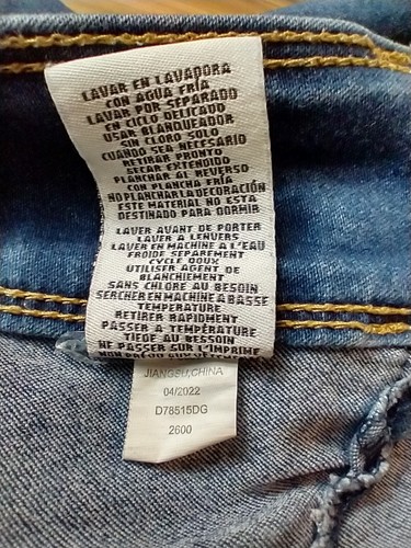 DKNY Donna Karen Skinny Jeans Stretch Snap Closure Girls Size 8 - Picture 11 of 14