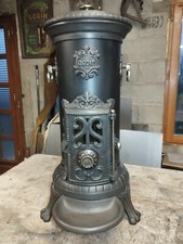 Poêle Godin Modèle 242 Pieds Hauts briques réfractaires et fût neuf de 1909