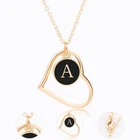 UK Initial Letter Alphabet A - Z Pendant Necklace Christmas GIFT HEART